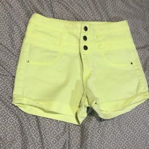 High waisted short shorts, size 6
